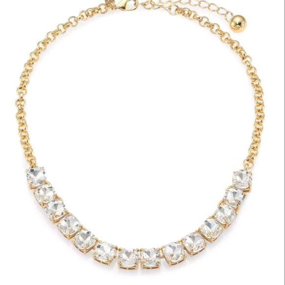 Kate Spade Squared Away Crystal Necklace